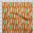 thumbnail image 4 of oneOone Silk Tabby Orange Fabric Kids Floral Sewing Craft Projects Fabric Prints By Yard 42 Inch Wide, 4 of 4