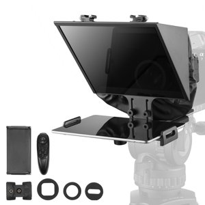 VEVOR 11'' Floor Type Teleprompter Remote for Webcam Smartphone Live Streaming
