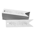 thumbnail image 1 of Inkdotpot Silver Foil Paper Hang Tags Merry Christmas Favor Tags 100 Pieces, 1 of 6
