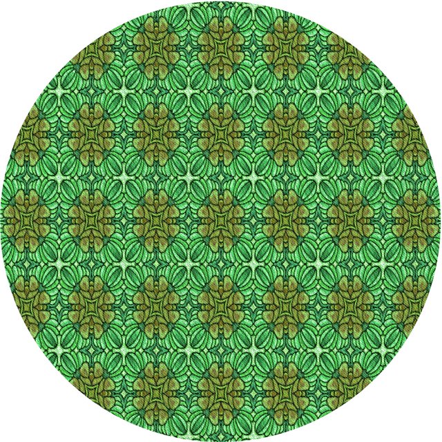 Ahgly Company Tapis d'Intérieur Ronds Transitionnels Vert Lime Lavables à la Machine, 4 Pieds Rond