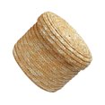 thumbnail image 2 of Langgg Storage Basket Lid Straw Woven Pastoral Handmade Storaging Box Space Saving Rattan Baskets Kitchen Decor Snack Round Large Round Mini, 2 of 6