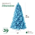 thumbnail image 3 of Home Heritage Snowdrift 6.5 Ft Pre-Lit Artificial Christmas Holiday Tree, Blue, 3 of 9