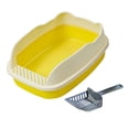 thumbnail image 3 of lionlar Large Cat Litter Box Cats Sand Basin Privacy Kitty Litter Pan Pets Accessories yellow, 3 of 9