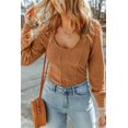 thumbnail image 1 of FOLUNSI Elegant Textured Top - U-Neck, Stretchy, All-Day Comfort, 1 of 8