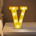 thumbnail image 4 of TopLLC Christmas Decor LED Letter Lights Sign Light Up For Home Party Wedding Decoration Light Up Letters Alphabet Letter Sign Battery Powered For Christmas Birthday Party Decoration warning light, 4 of 5