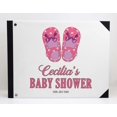 thumbnail image 2 of Darling Souvenir Chaussures Blanches pour Bébé Personnalisées Imprimées Livre d'Or de Baby Shower Couverture Rigide Enseigne InBookRegistry Scrapbook-9 x 12 Pouces, 2 of 4
