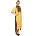thumbnail image 2 of Bimba Women's Rayon Beige Kurti Asymmetrical Hem Designer Kurta With Scarf - 8, 2 of 9