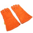 thumbnail image 4 of Gants de Soude, Paire de Gants de Soudage 35cm Gants Orange Gants Réutilisables Efficacité Maximale, 4 of 14