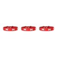 thumbnail image 3 of Maytalsory Comfortable Wear Cat Collar In Multiple Sizes With Stylish PU PU Cat Collar Dogs Collars red 1.5*30cm 3Set, 3 of 6