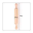 thumbnail image 2 of Geloo 7In Wooden Mini Rolling Pin for Children, 0.8 x 7 inches, Material: Wood, Small Dough Rolling Pin, 15 Count, 2 of 6