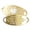 White Heart Filigree | Impact Engraving, variant on MedicEngraved Yellow Gold Stainless Steel Custom Medical Alert Bracelet - 5mm Oval Link