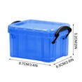 thumbnail image 3 of Yhmxh Closet Organizers and Storage Candy Color Mini Storage Box Transparent Storage Box 0.14 Liters Small Glove Box Cute Lock Jewelry Box Mini Storage, 3 of 7