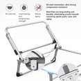 thumbnail image 4 of Lit de Camping Pliant Portable, Lit de Camping Pliant Portable Réglable 4 Positions Haute Résistance pour Piscine pour Plage, 4 of 7
