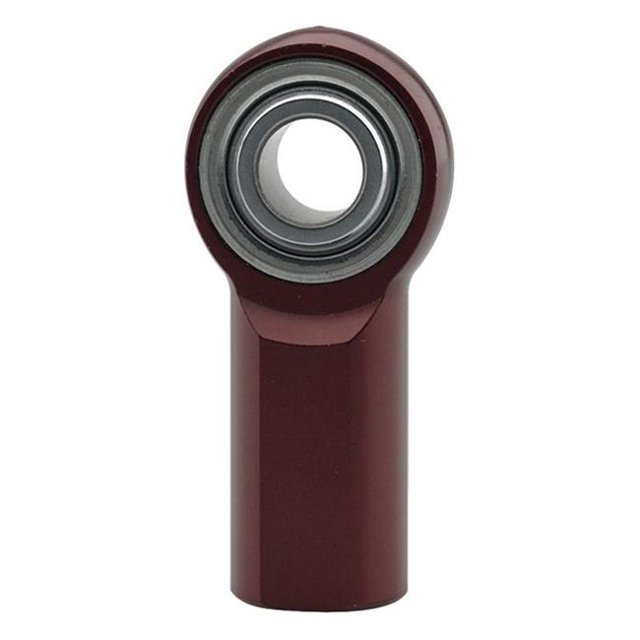 FK Rod Ends ALJF6 0.375 x 0.37-24 in. ALJF Series Female Aluminum Rod End, Hard Anodized Red - Right Hand