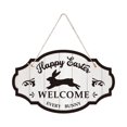 thumbnail image 1 of Abbracc Easter Decoration Door Sign Easter Bunny Rabbit Sign for Holiday Garden Yard E, 1 of 9