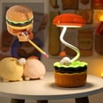 thumbnail image 2 of Hamburger Nightlight Led Charging Bedhead Sleep Light Childrens Learning Pencil Sharpener Can Store Desk Lamp Gift, 2 of 9