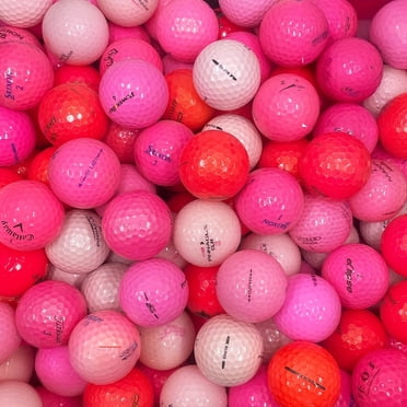 48 Mix 5A Rose par Mulligan Golf Balls - Balles de Golf Usagées