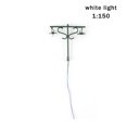 thumbnail image 3 of Model Layout Lights Double-Heads Outdoor Garden Lamps Scale Mini Miniature Lamppost Yards Table Train Street Decorations Green（1:150）（White）, 3 of 9
