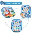 thumbnail image 2 of Wdhugt 3-In-1 Bean Bag Tossing Game For Children Set A Includes Board Bags And Balls For Outdoor Fun Plastic A, 2 of 9