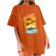 thumbnail image 1 of Birdeem T-Shirt Décontracté pour Femmes à Manches Courtes, Imprimé, d'Été, de Plage, à Enfiler, 1 of 7