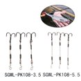 thumbnail image 4 of 3 Pcs Brochet Perche Achigan Prédateur Leurre Pêche Dards Hameçons Triples Acier Inoxydable, 4 of 4