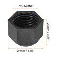 thumbnail image 2 of Uxcell Plastic Flare Cap Female Thread 5Pcs 45 Degree SAE Flare Tube Fitting Valve Cap 5/8" 10, 2 of 6