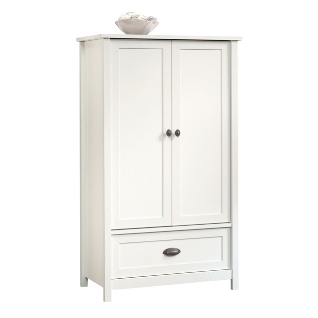 Sauder® La Collection County Line Armoire, Finition Blanc Doux, 419451