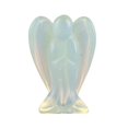 thumbnail image 2 of Pierre de Guérison en Cristal en Forme d'Ange Gardien Chargé d'Énergie Naturelle Cadeau (Opale), 2 of 14
