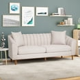 thumbnail image 3 of Canapés 3 places modernes Homy Casa, beige, 3 of 11