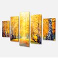 thumbnail image 2 of Yellow Autumn Trees in Sunray - Large Landscape Canvas Art Print, 2 of 3