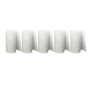 KAKOWELY Kitchen Paper 5 Rolls Kitchen Paper Towel Water Oil Absorption Papers Household Paper Tissue for Home Daily Use (White)8.27"X4.33"X4.33"