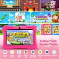 thumbnail image 2 of Veidoo Kids Tablet, 7 inch Android Tablet for Kids 2GB Ram 32GB Storage, Toddler Tablet with IPS Screen, Parent Control, Bluetooth, WiFi, Kid-Proof case with Kickstand, Learning (Pink), 2 of 7