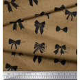 thumbnail image 3 of Soimoi Brun Tissu Moss Georgette Arc & Points Tissu Imprimé par la Cour 42 Pouces de Large, 3 of 5