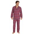 thumbnail image 2 of EverDream Pyjama en Flanelle pour Hommes, Ensemble de Pyjama Long 100 % Coton, Taille Moyen Rouge, 2 of 10