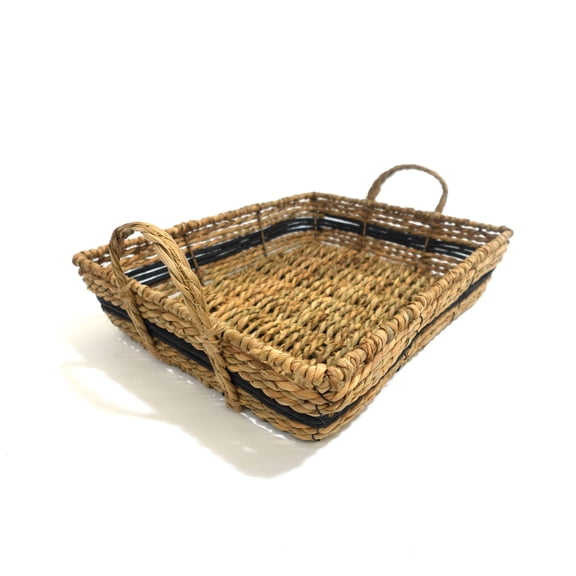 Hometrends Woven Paper & Rush Serving Tray