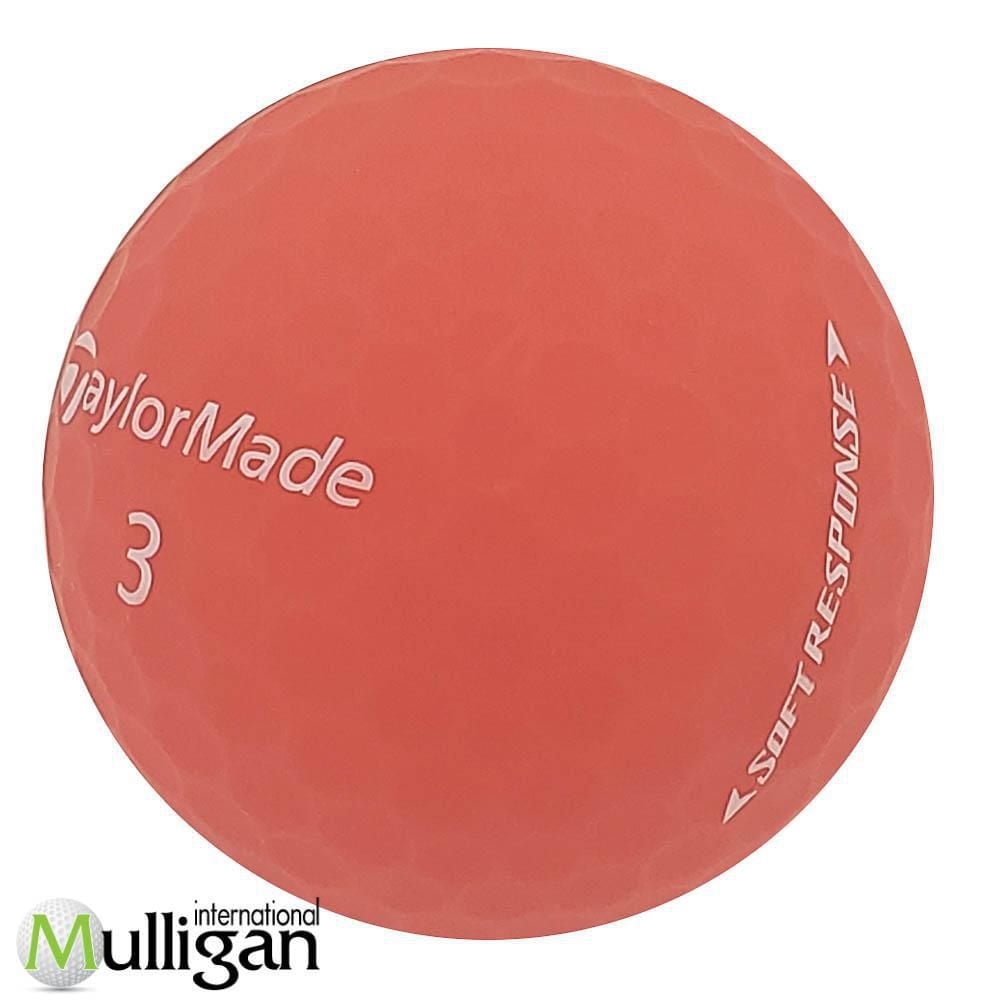 Mulligan - 60 Taylormade Soft Response Matte Red 4A Recycled Used Golf Balls