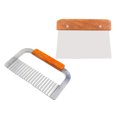 thumbnail image 3 of jifeng MagiDeal 2 Sets Stainless Steel Wavy & Straight Soap Mold Loaf Potato Cutter Tools, 3 of 9