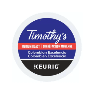 Timothy's Colombian Excelencia Pods K-Cup® Keurig® 96 Nombre