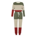 thumbnail image 4 of Birdeem Womens Fashionable Loose Printed Long Sleeved Round Neck Drawstring Casual Set, 4 of 5