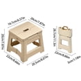 thumbnail image 3 of Todaioua Plastic Folding Stool for Adults - Portable Step Stool, Space-Saving Foldable Chair for Living Room, Kitchen, Bathroom, Outdoor, Office, Home Use, 3 of 7