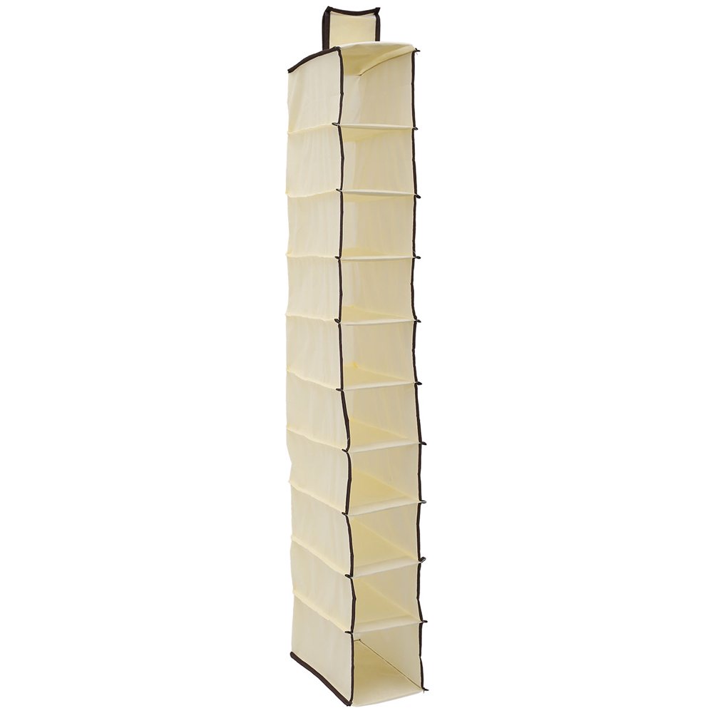 10 Shelf Hanging Shoe Storage Organizer Hanging Shoe Shelves Collapsible Wardrobe Storage