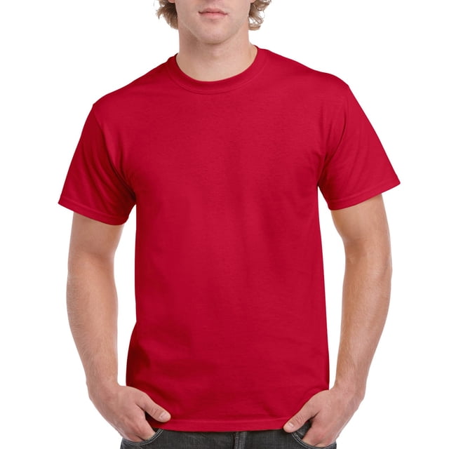 Gildan T-Shirt Ultra Coton pour Hommes, 4TG, Rouge Cerise