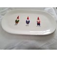 thumbnail image 1 of Rae Dunn Magic Merry Mischief Gnomes 14 Inch Oval Christmas Serving Tray Platter. Typeset Lettering. by Magenta., 1 of 5
