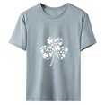 thumbnail image 1 of Blouses à Manches Courtes pour Femmes, Mode Décontractée, T-Shirt à Manches Courtes Imprimé, Blouse d'Été pour Femmes, 1 of 4