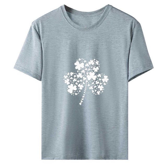 Blouses à Manches Courtes pour Femmes, Mode Décontractée, T-Shirt à Manches Courtes Imprimé, Blouse d'Été pour Femmes