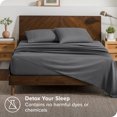 thumbnail image 3 of Bare Home Pillowcase Set - Envelope Closure - Premium 1800 Collection - Double Brushed - Ultra Soft - Queen Size, Gray, 2 Count, 3 of 6