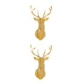 thumbnail image 3 of Redempat Living Space With 3D Mirror Deer Wall Sticker Easy To Paste And Remove gold S 2Set, 3 of 6