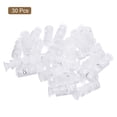 thumbnail image 3 of Unique Bargains 30Pack 4mm Cord Lock Plastic Double Hole Spring Toggle Stoppers, Clear, 3 of 5