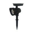 thumbnail image 4 of Mainstays Solar Powered Black LED Landscape Spot Light, 30 Lumens (2-pack), 4 of 9
