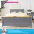 thumbnail image 2 of BEDSMART Lit Double en Bois Massif / Gris, 2 of 7